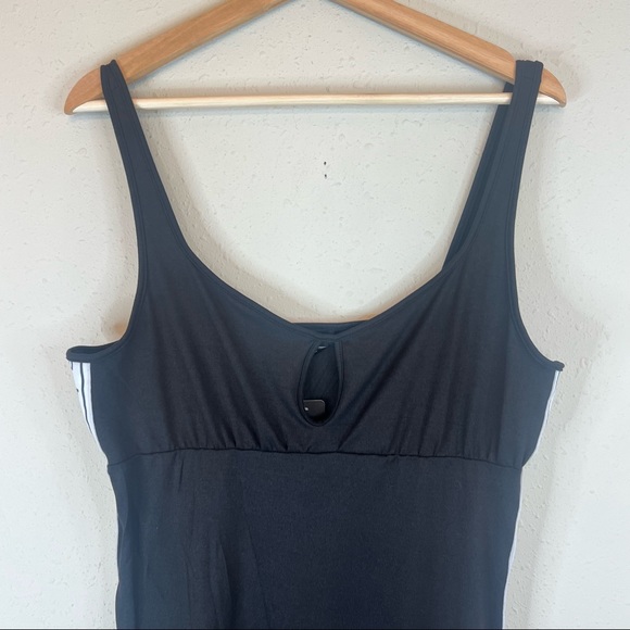 BEBE Logo Side Band Black Mini Tank Dress Sz:L,XL NWT - Picture 7 of 8